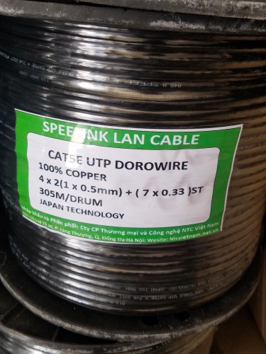 Cáp mạng gia cường SPEED LINK Cat5e Outdoor đồng