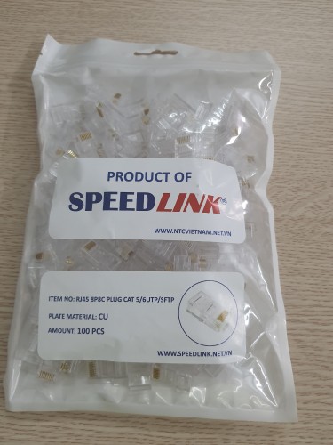 Hạt mạng Speed Link RJ45 Cat5e đồng
